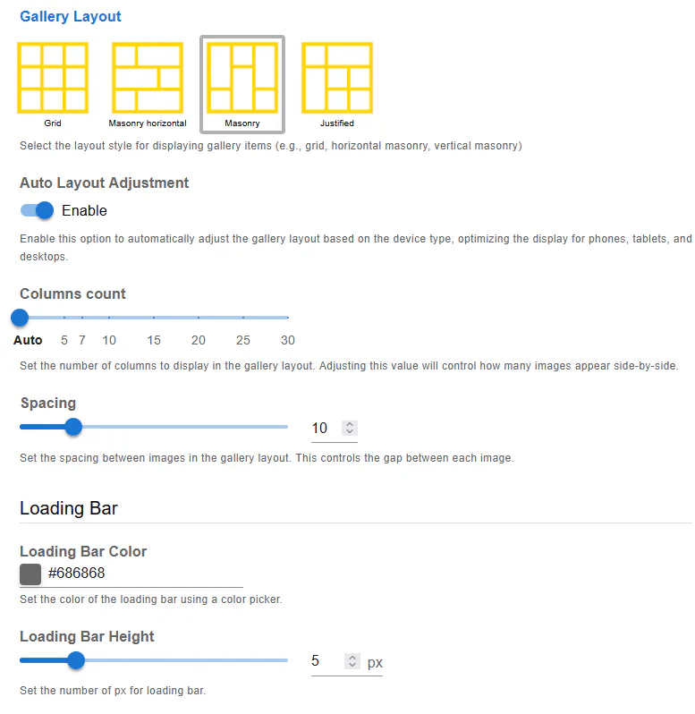 Vertical Masonry Layout