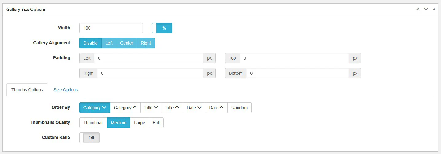 Classic Grid Settings