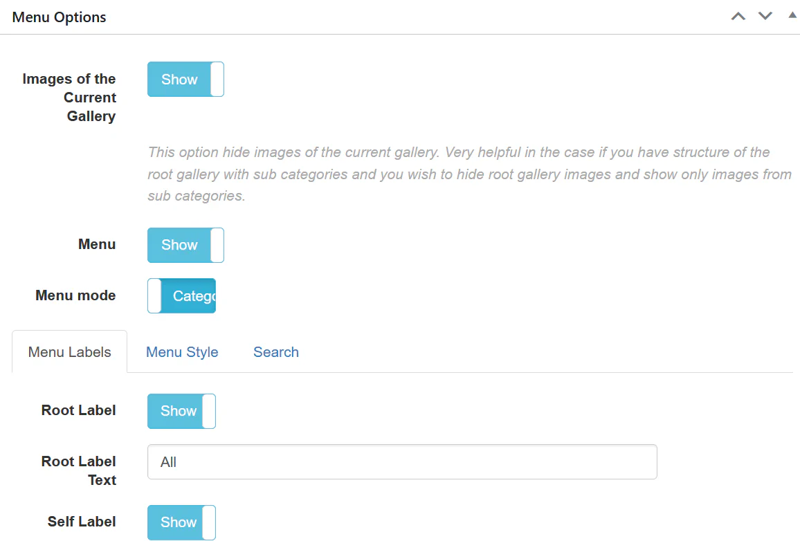 Classic Pagination Options